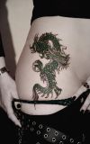 jajpanese dragon tats on side hip